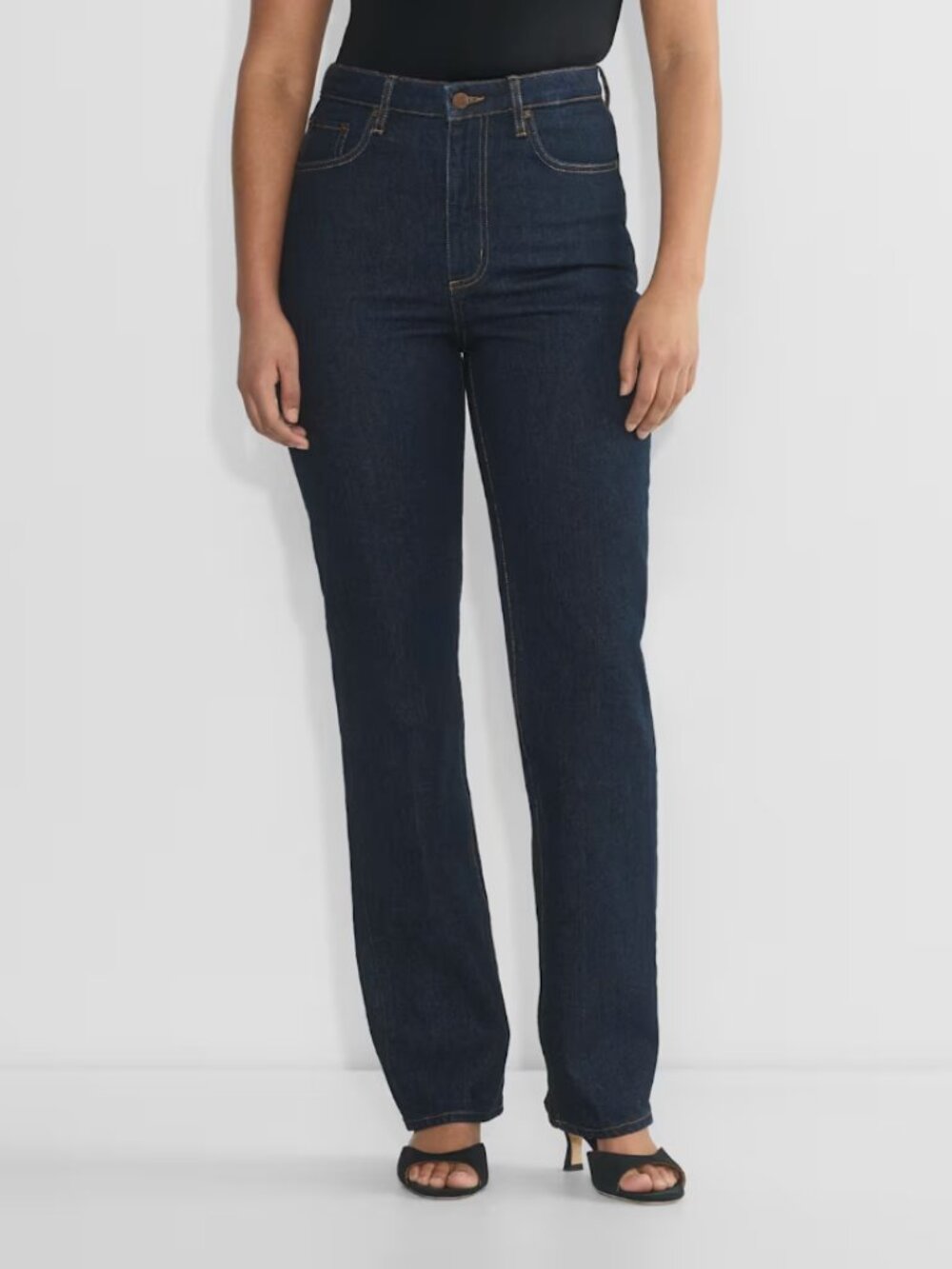 Denim Forum Rowan Super Hi-Rise Curve-Fit Straight Jean